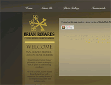 Tablet Screenshot of brianrobardscustomhomes.com